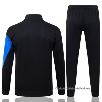 Chandal de Chaqueta del Paris Saint-Germain 2025-2026 Negro Azul